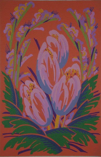 Floraal ontwerp motief uit 