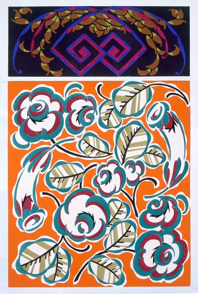 Interieurontwerp patroon, uitgegeven 1921 door Auguste H. Thomas active 1910 1930s,.