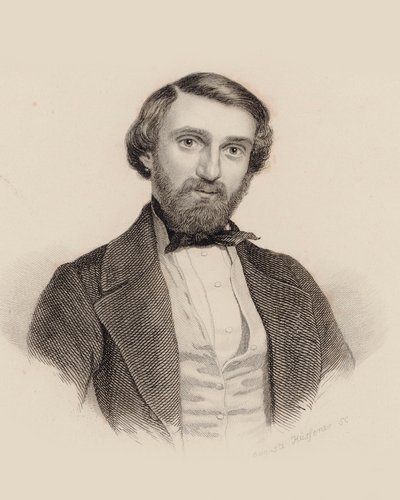 Portret van de Componist Giuseppe Verdi 1813-1901, ca. 1850 door Auguste Hüssener