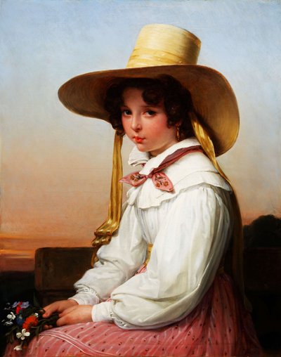 Portret van Nency Destouches 1829 door Auguste Jean Baptiste Vinchon