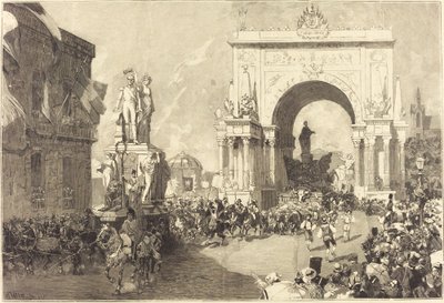 Jubileumfeesten van Brussel door Auguste Lepere