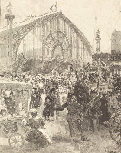 Le Palais des Machines door Auguste Lepere