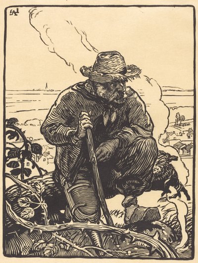 De bedelaar van het platteland door Auguste Lepere