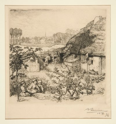 Het nest (Saint-Jean-de-Monts) door Auguste Lepere