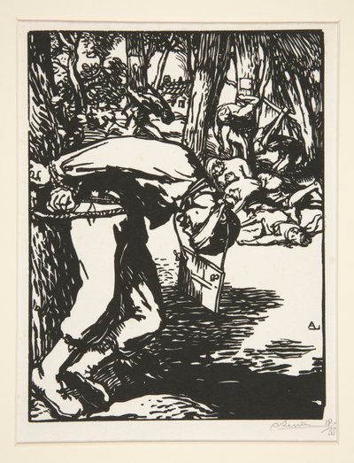 Les Francs-Tireurs (Scherpschutters), uit La Guerre de 1914, eerste serie, nr. 11 door Auguste Lepere