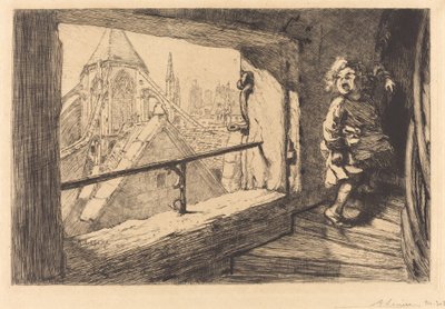 De Daken van Saint-Severin door Auguste Lepere