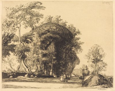 Pad van St.-Gilles, St.-Jean-de-Monts door Auguste Lepere
