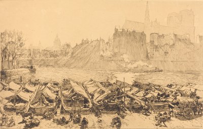 De grote appelmarkt, 1891 door Auguste Lepere