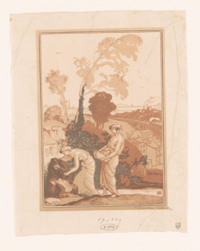 Muziek en Poëzie helpen de kunstenaar door Auguste Lepère (signed by artist)