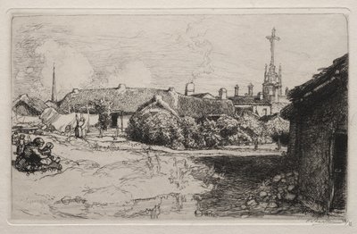 De Calvarieberg, St. Jean-de-Mont door Auguste Louis Lepère