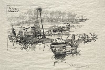 Le Point de Billancourt door Auguste Louis Lepère