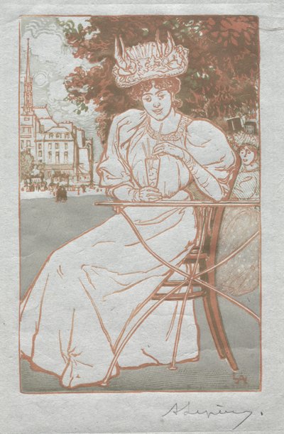 Parijs Almanak, 1897: Zomer door Auguste Louis Lepère