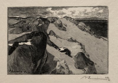 Arbonne, de Gros-Sablon door Auguste Louis Lepère