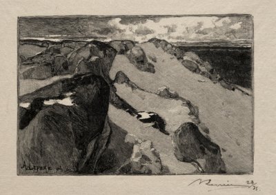Arbonne, le Gros-Sablon door Auguste Louis Lepère