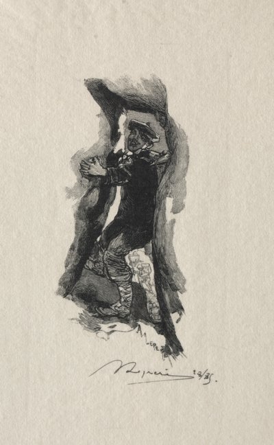 Bij de doorgang van Sept-Cavernes door Auguste Louis Lepère