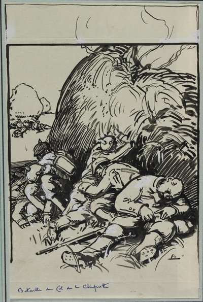 Slag bij de Col de la Chiprotte, 1914 door Auguste Louis Lepère