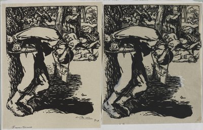 Franc-Tireurs, 1914 door Auguste Louis Lepère