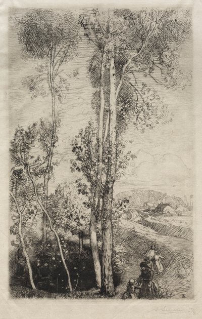La Petite Mare, 1908 door Auguste Louis Lepère