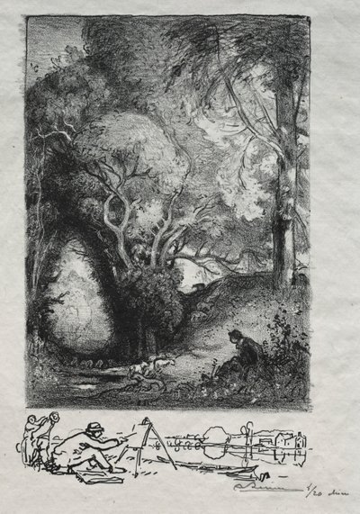 La Ravine en juin, 1913 door Auguste Louis Lepère