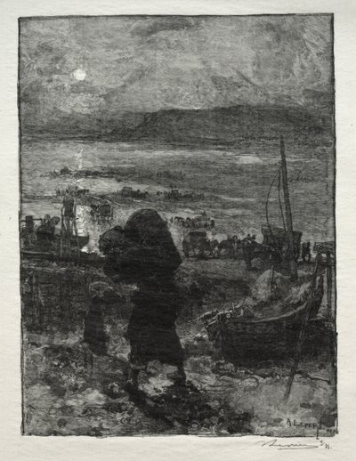 Het Zand Oogsten door Auguste Louis Lepère