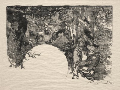 De schilders, 1890 door Auguste Louis Lepère