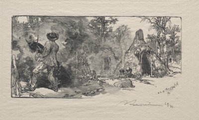 De kolenbranders door Auguste Louis Lepère