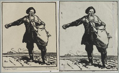 Russische boer door Auguste Louis Lepère