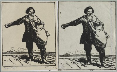 Russische boer, 1914 door Auguste Louis Lepère