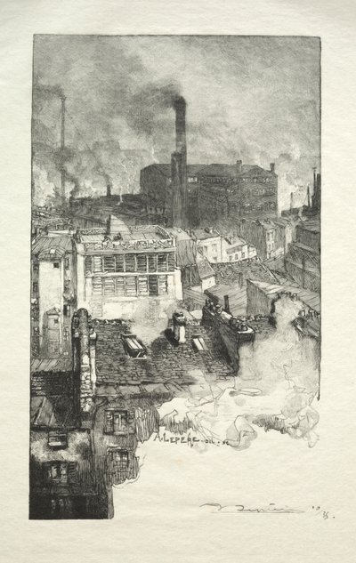 De Gobelins Wijk door Auguste Louis Lepère