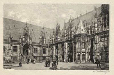 Rouen Illustré: Le Palais du Justice door Auguste Louis Lepère