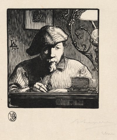 Zelfportret door Auguste Louis Lepère