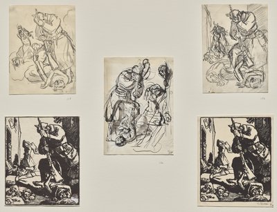 Duitse Soldaat door Auguste Louis Lepère