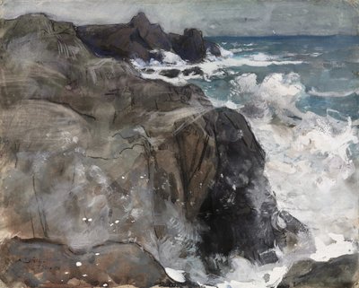 Storm op het eiland Yeu door Auguste Louis Lepère