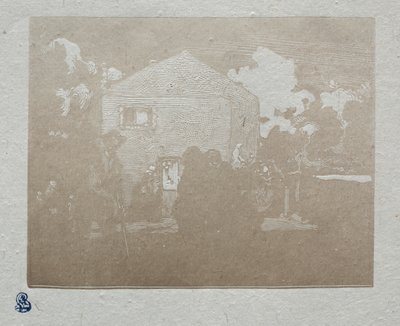 De Bedelaars bij het Laatste Huis, 1905 door Auguste Louis Lepère