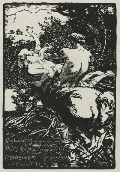 De centaur door Auguste Louis Lepère