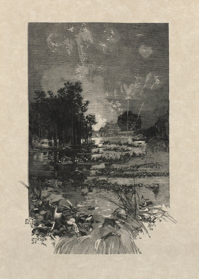 Het Festival voor de slachtoffers van plicht, 1884 door Auguste Louis Lepère