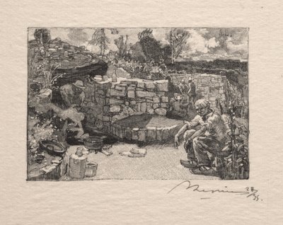 Een steengroeve door Auguste Louis Lepère