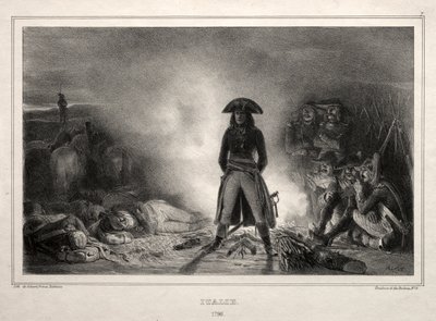 Album voor 1836: Italië, 1796, Napoleon Bonaparte door Auguste Raffet