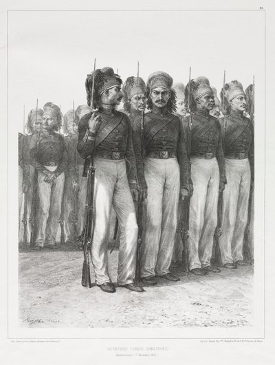Turkse Infanterie, Jagers door Auguste Raffet