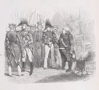 De barbaarse heilige alliantie uit De volledige werken van Béranger door Auguste Raffet