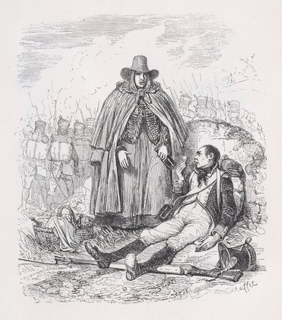 De Vivandière uit De Volledige Werken van Béranger, 1836 door Auguste Raffet