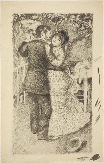 Dans op het Platteland door Auguste Renoir