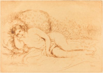 Liggende Vrouw (Femme couchée) door Auguste Renoir