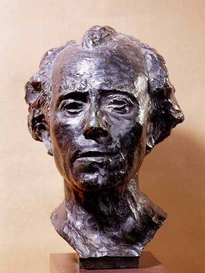 Buste van Gustav Mahler (1860-1911), componist door Auguste Rodin