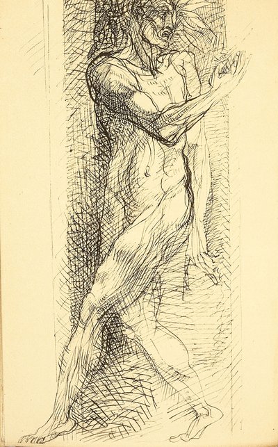 Illustratie voor Les Fleurs du Mal De Bloemen van het Kwaad door Charles Baudelaire, 1887-1888 door Auguste Rodin