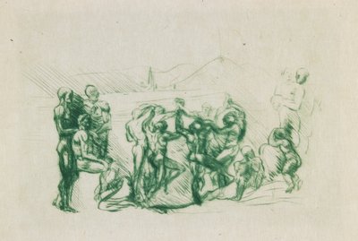 La Ronde, c.1883-84 door Auguste Rodin