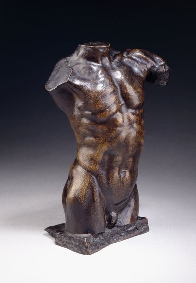 Mannelijke Torso - Nieuw Model, c.1885 door Auguste Rodin