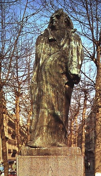 Monument voor Honore de Balzac (1799-1850) door Auguste Rodin