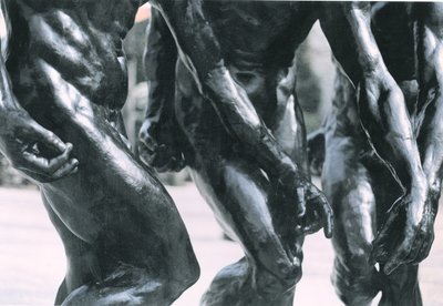 De Drie Schaduwen (detail) door Auguste Rodin