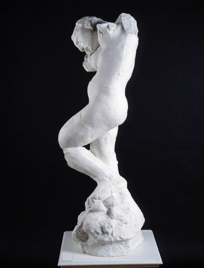 De innerlijke stem, gezien vanuit het profielbeeld (marmer) door Auguste Rodin